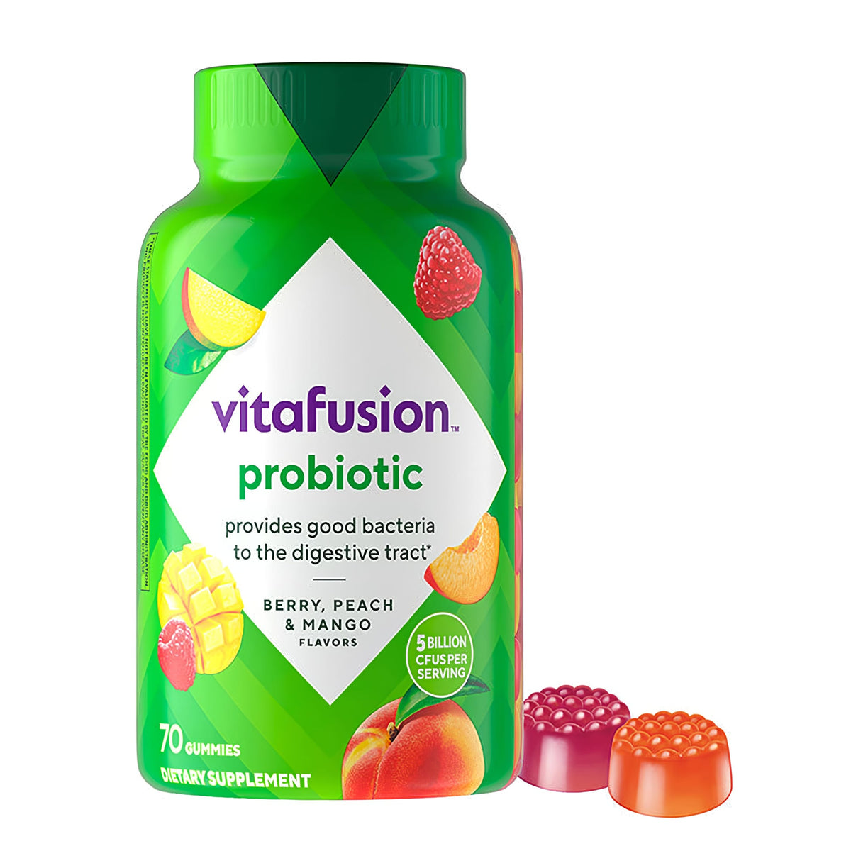 Probiotic Supplement 5 Billion Gummy Vitamin, 70 Gummies