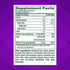 Supplement Facts panel for GLP-1 Support Fiber, Vitamin D, and B12 Gummy 90 Count.