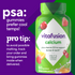 Vitafusion Calcium plus Vitamin D3 Gummies, 100 count, in Fruit & Cream flavors.