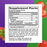 Image of the Supplement Facts panel for VF Extra Strength D3 3,000 IU Gummy, 120 Count.