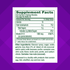 Supplement Facts panel for VF B12 1,000 mcg Gummy, 60 Count.