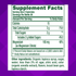 Supplement Facts panel for Magnesium Citrate 165 mg gummy, 60 count bottle.