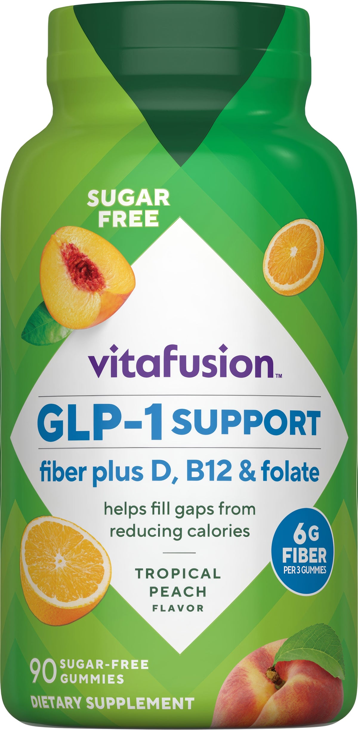 GLP-1 Support Fiber Gummy Vitamin, 90 Gummies