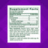 Supplement Facts panel for VF Iron Gummy 4/3, 60 count, detailing nutritional information and ingredients for the product.