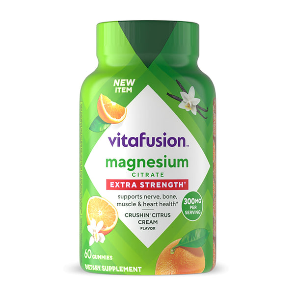 Magnesium Citrate Extra Strength 300 mg Gummy Vitamin, 60 Gummies