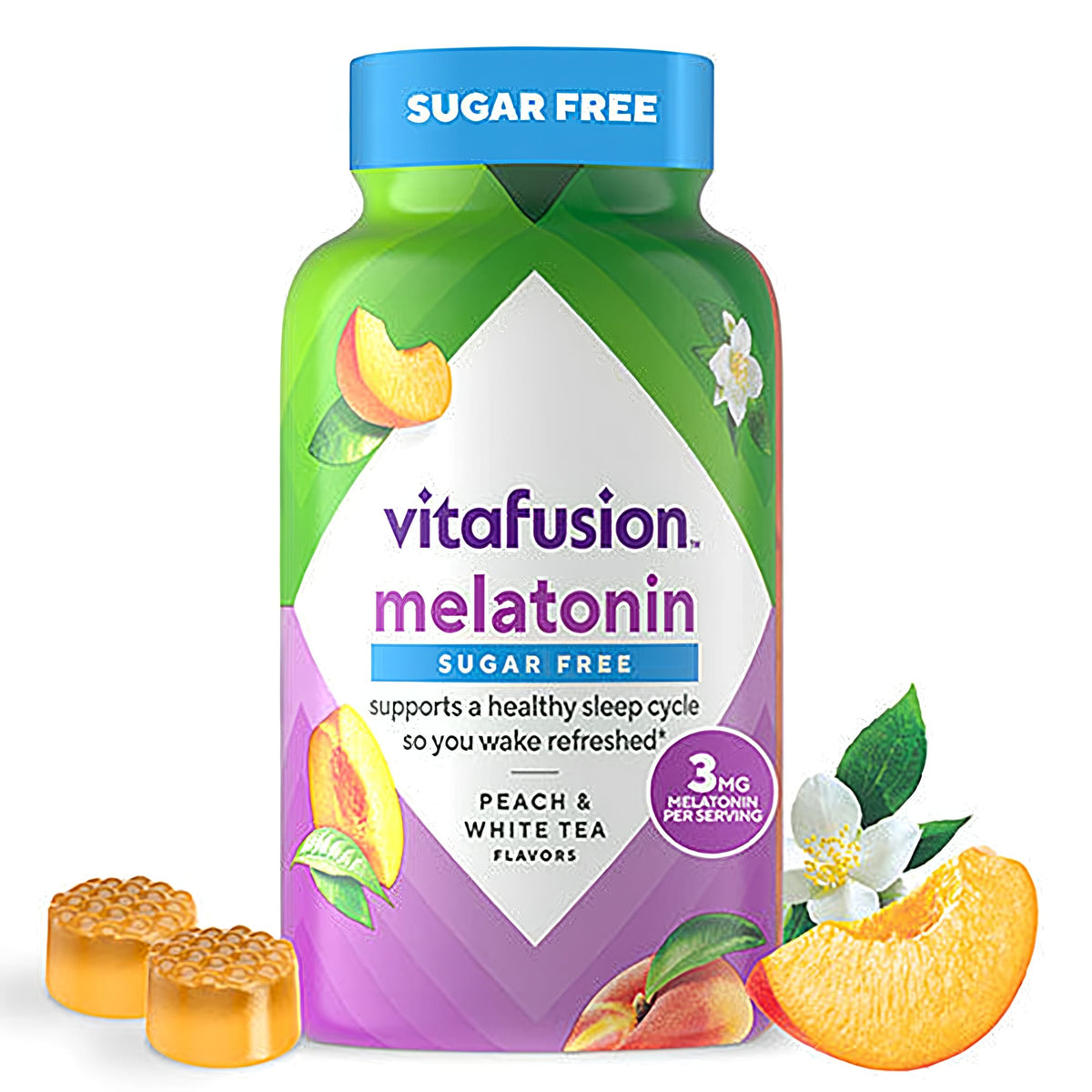 Melatonin 3 mg Sugar Free Gummy Vitamin, 140 Gummies
