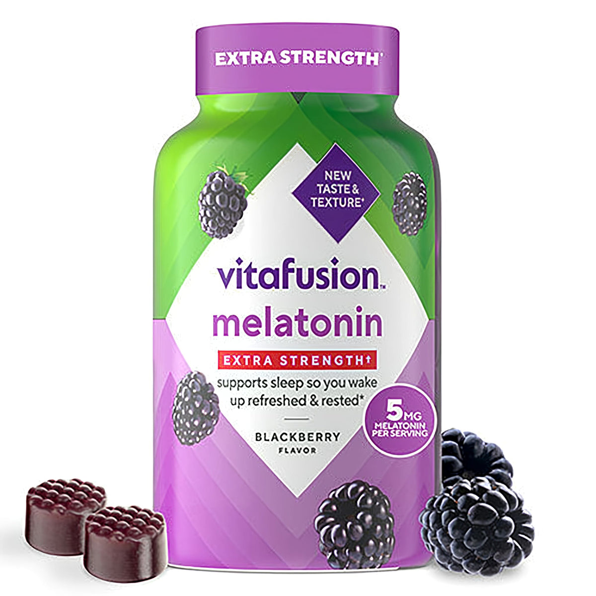 Melatonin Extra Strength 5 mg Gummy Vitamin, 120 Gummies