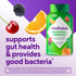 Vitafusion PROBIOTIC + PREBIOTIC, formerly Fiber Well + probiotics, Cherry Berry Citrus Rush flavor. Dietary supplement.
