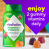 vitafusion PROBIOTIC + PREBIOTIC Cherry Berry Citrus Rush gummies, formerly Fiber Well + probiotics, with three colorful gummies.