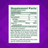 Supplement Facts panel for B12 1,000 mcg gummies, 140 count.