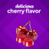 VF Extra Strength B12 3,000 mcg gummy with 'delicious cherry flavor' text, two red cherries, and two red gummies.