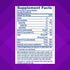 Image of the Supplement Facts panel for VF Fiber Well Fit Sugar Free Gummy, 90 Count.